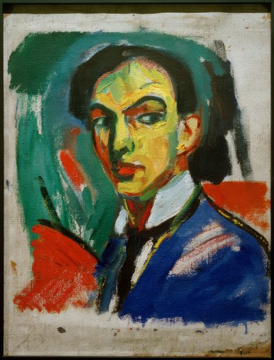 Esboçar para um auto-retrato de Hermann Stenner